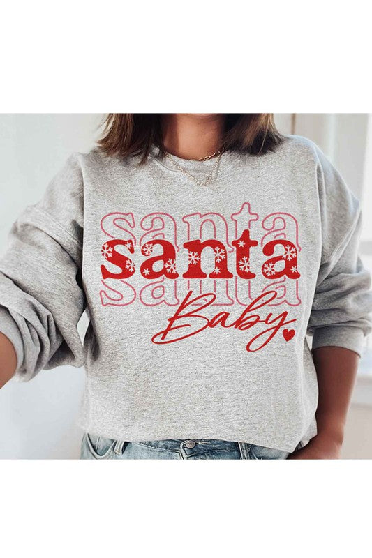 Santa Baby Christmas Graphic Sweatshirt