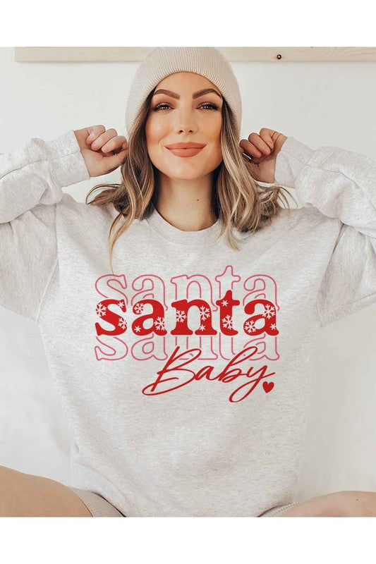 Santa Baby Christmas Graphic Sweatshirt