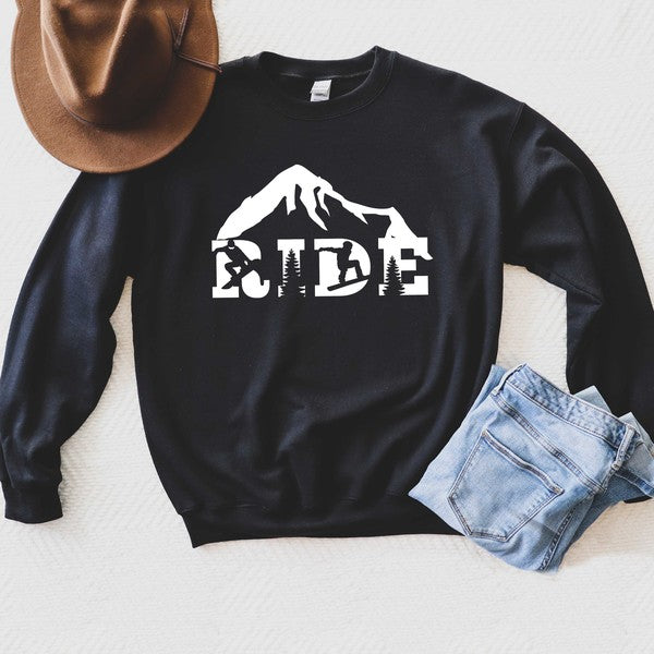 Ride Snowboard Graphic Sweatshirt