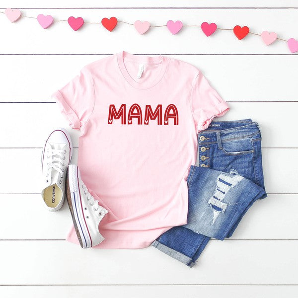 Mama Hearts Short Sleeve Graphic Tee