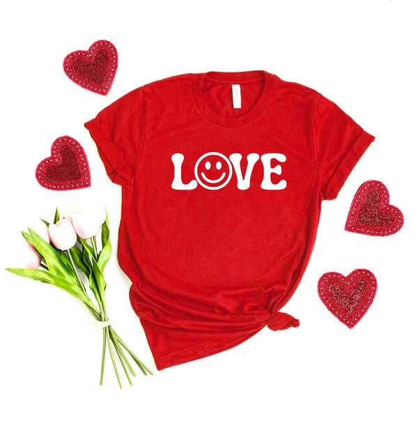 Love Smile Short Sleeve Graphic Tee