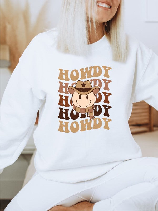 Stacked Howdy Cowboy Premium Crew