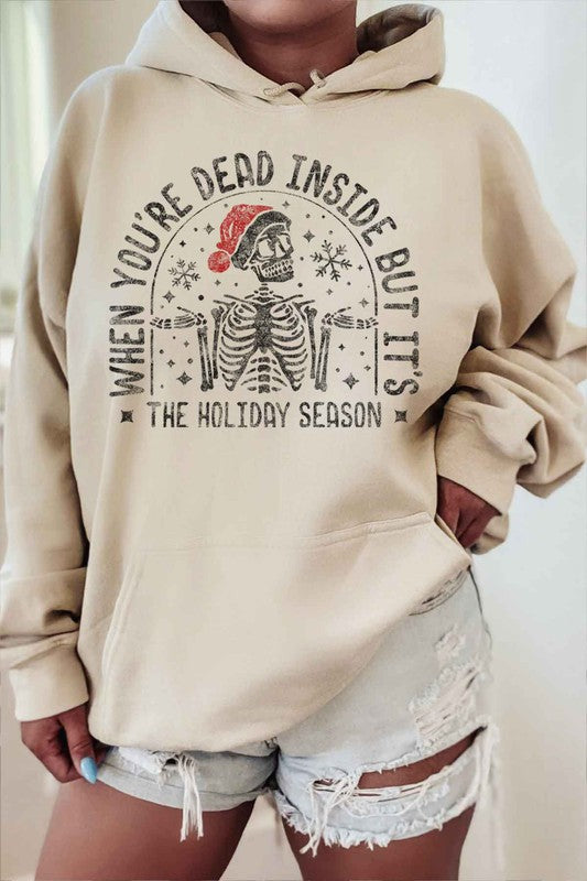 CHRISTMAS SKELETON HOODIE PLUS SIZE