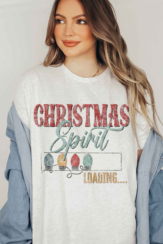 LOADING CHRISTMAS SPIRIT GRAPHIC Tee T-Shirt / T-SHIRT