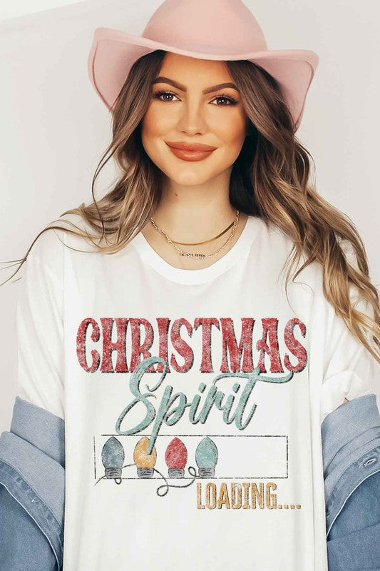 LOADING CHRISTMAS SPIRIT GRAPHIC Tee T-Shirt / T-SHIRT