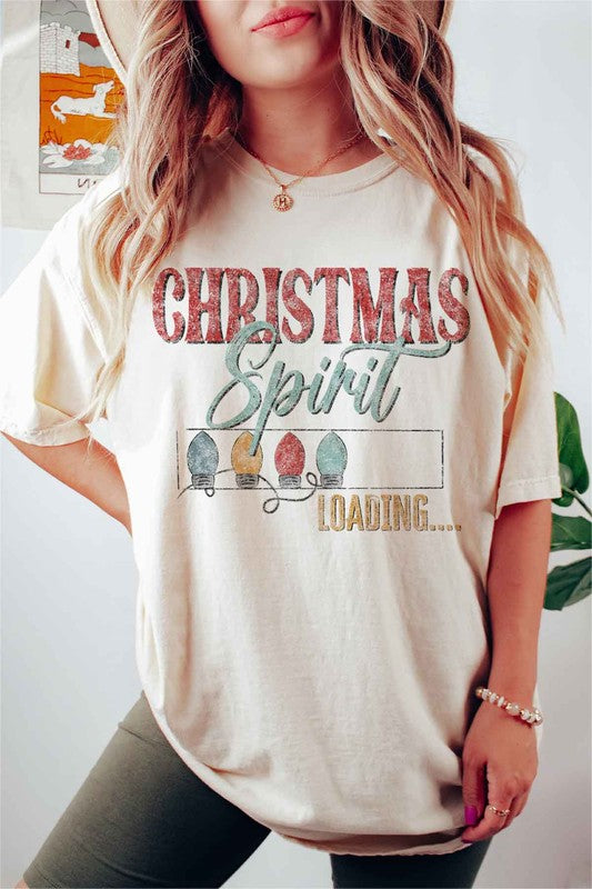 LOADING CHRISTMAS SPIRIT GRAPHIC Tee T-Shirt / T-SHIRT