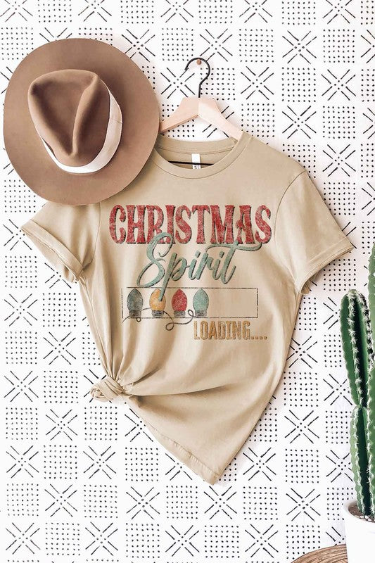 LOADING CHRISTMAS SPIRIT GRAPHIC Tee T-Shirt / T-SHIRT