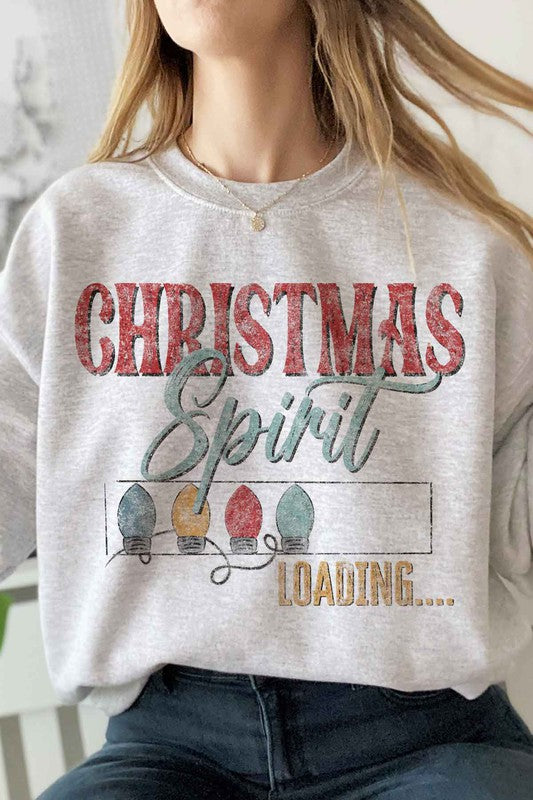 LOADING CHRISTMAS SPIRIT PLUS SIZE SWEATSHIRT