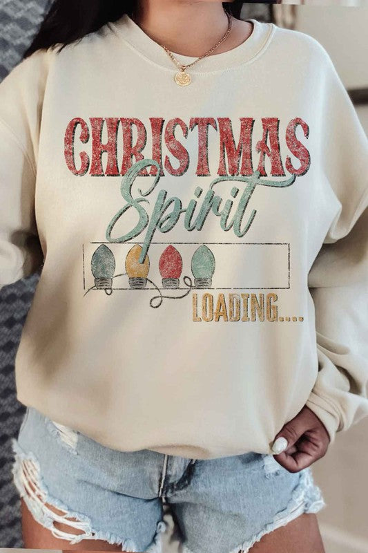 LOADING CHRISTMAS SPIRIT PLUS SIZE SWEATSHIRT