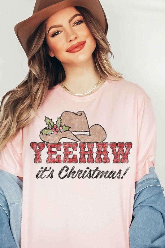 YEEHAW COUNTRY CHRISTMAS GRAPHIC Tee T-Shirt / T-SHIRT