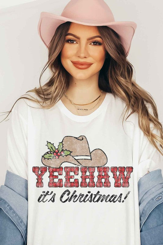 YEEHAW COUNTRY CHRISTMAS GRAPHIC Tee T-Shirt / T-SHIRT