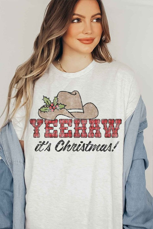 YEEHAW COUNTRY CHRISTMAS GRAPHIC Tee T-Shirt / T-SHIRT