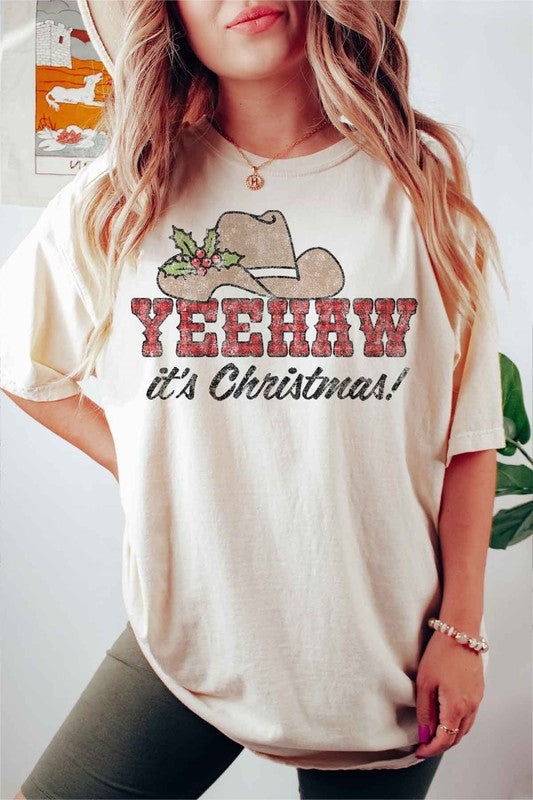 YEEHAW COUNTRY CHRISTMAS GRAPHIC Tee T-Shirt / T-SHIRT
