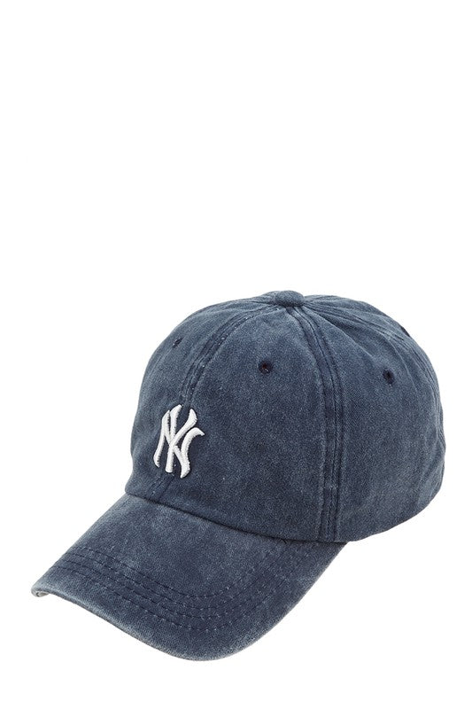 NY 3D Embroidery Pigment Baseball Cap