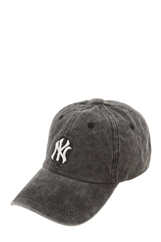 NY 3D Embroidery Pigment Baseball Cap