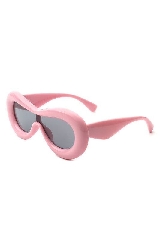 Oversize Retro Oval Modern Chic Fashion Sunglasses