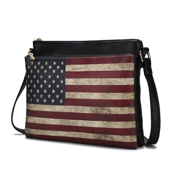 MKF Collection Madeline Flag Women Crossbody Mia k