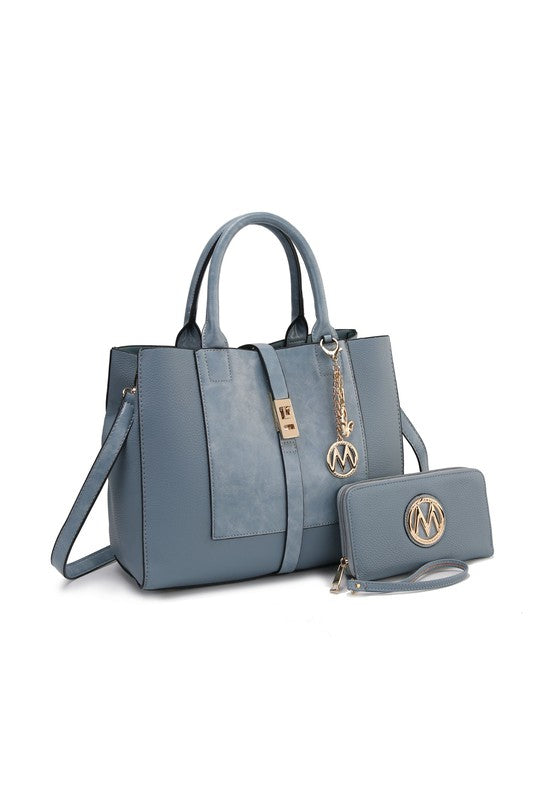 MKF Collection Yola Satchel Bag with Wallet By Mia