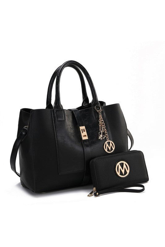 MKF Collection Yola Satchel Bag with Wallet By Mia