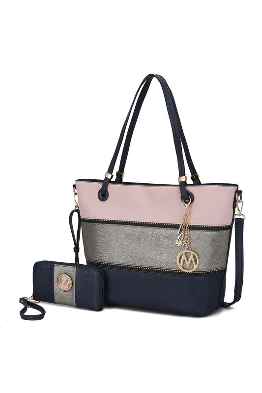 MKF Collection Vallie Color Block Tote bag by Mia