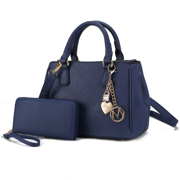 MKF Collection Ruth Satchel Bag with Wallet by Mia