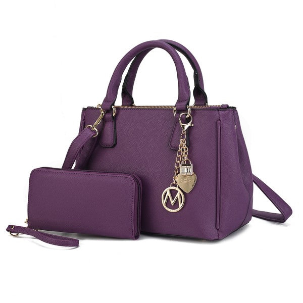 MKF Collection Ruth Satchel Bag with Wallet by Mia