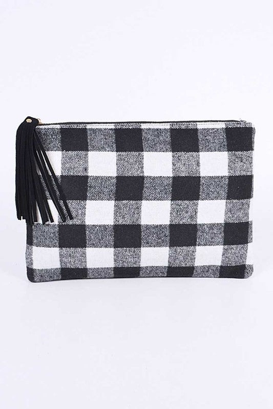 Buffalo Check Large Envelope Clutch