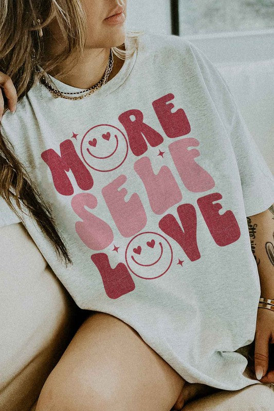 MORE SELF LOVE VALENTINE Tee T-Shirt PLUS SIZE