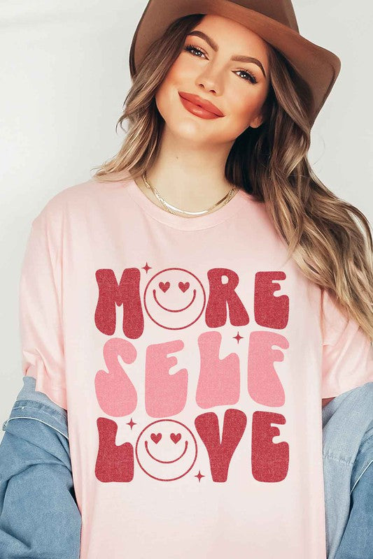 MORE SELF LOVE VALENTINE Tee T-Shirt PLUS SIZE