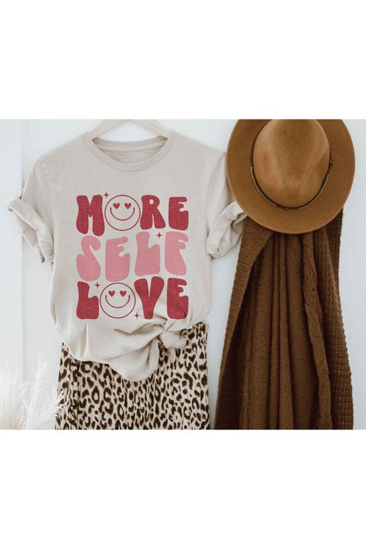 MORE SELF LOVE VALENTINE Tee T-Shirt PLUS SIZE