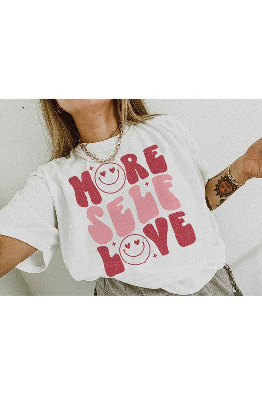 MORE SELF LOVE VALENTINE Tee T-Shirt PLUS SIZE