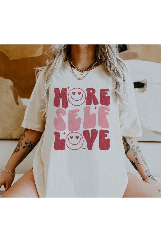 MORE SELF LOVE VALENTINE Tee T-Shirt PLUS SIZE