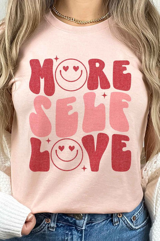 MORE SELF LOVE VALENTINE Tee T-Shirt PLUS SIZE