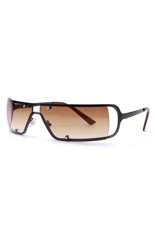 Rectangle Wraparound Square Fashion Sunglasses