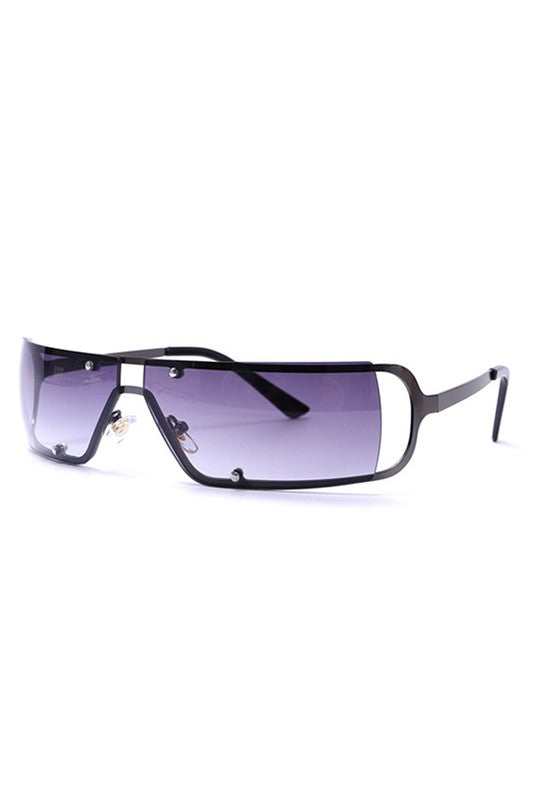 Rectangle Wraparound Square Fashion Sunglasses