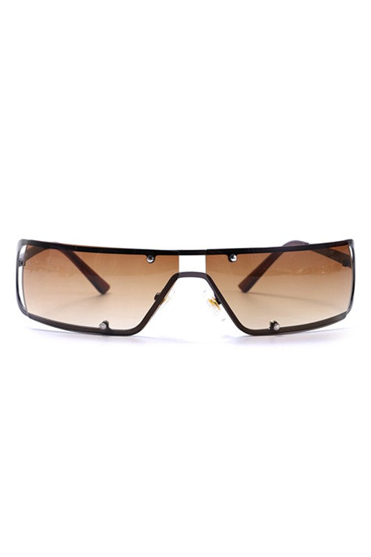 Rectangle Wraparound Square Fashion Sunglasses