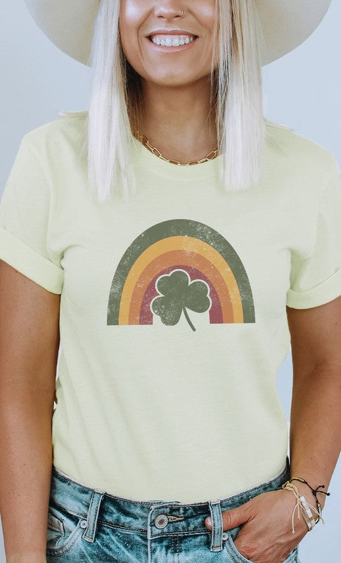 Rainbow Shamrock Graphic Tee