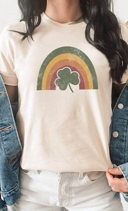 Rainbow Shamrock Graphic Tee