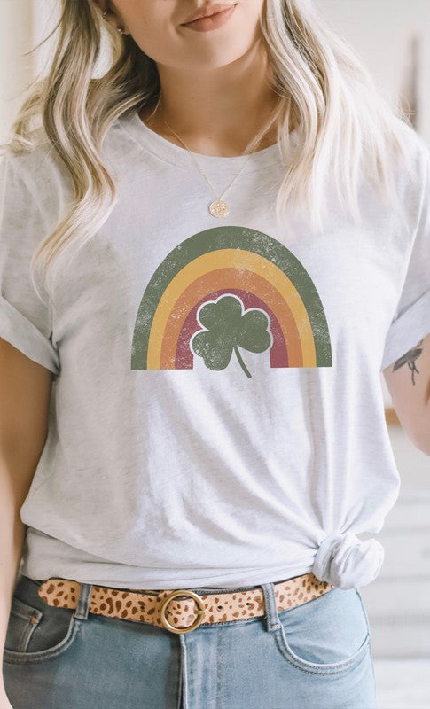 Rainbow Shamrock Graphic Tee