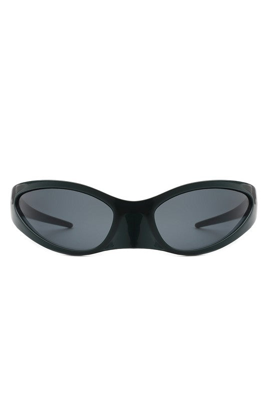 Rectangle Retro Irregular Oval Fashion Sunglasses