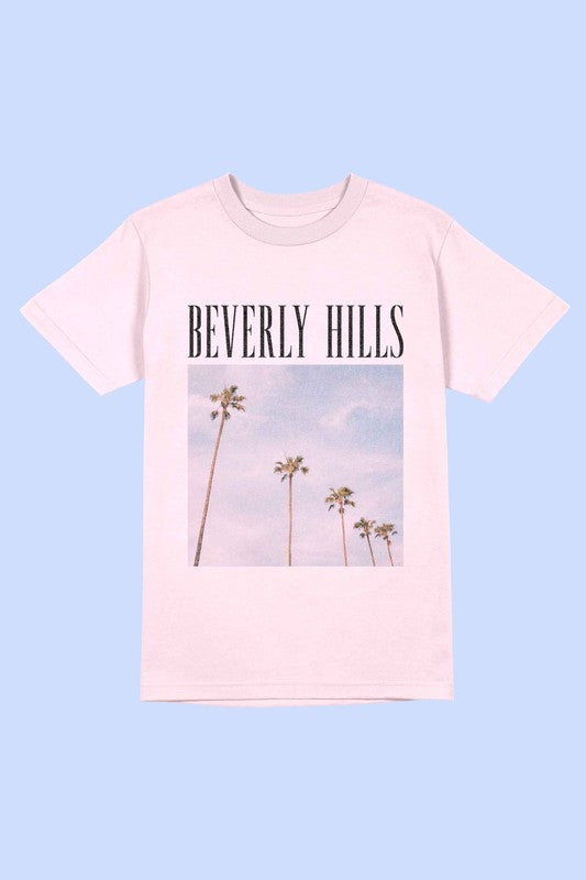 BEVERLY HILLS PHOTOGRAPH Tee T-Shirt PLUS SIZE