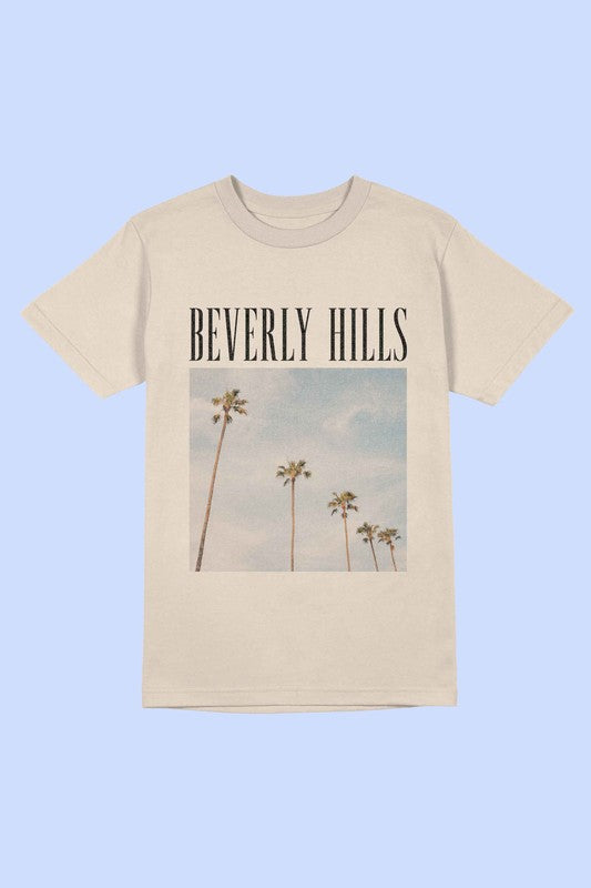 BEVERLY HILLS PHOTOGRAPH Tee T-Shirt PLUS SIZE