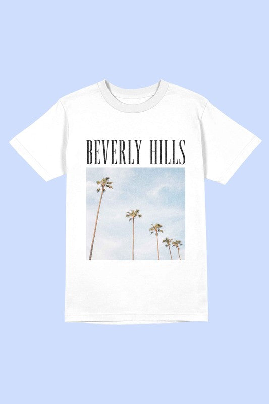 BEVERLY HILLS PHOTOGRAPH Tee T-Shirt PLUS SIZE