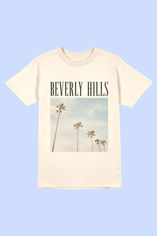 BEVERLY HILLS PHOTOGRAPH Tee T-Shirt PLUS SIZE