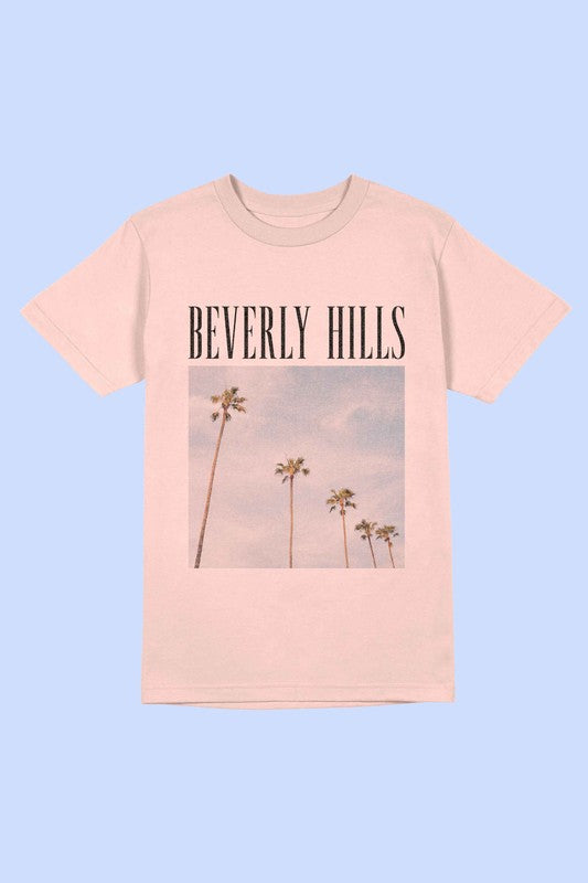 BEVERLY HILLS PHOTOGRAPH Tee T-Shirt PLUS SIZE