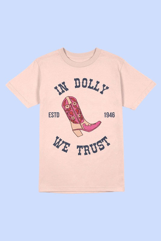 IN DOLLY WE TRUST Tee T-Shirt PLUS SIZE