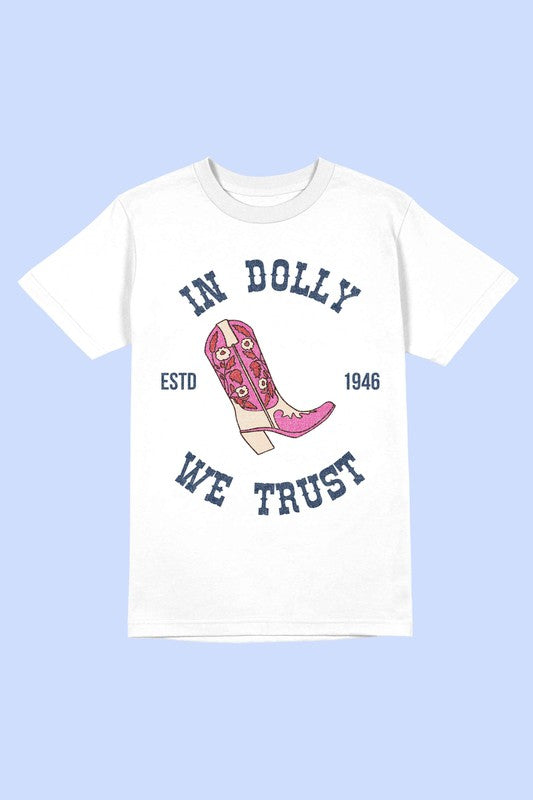 IN DOLLY WE TRUST Tee T-Shirt PLUS SIZE