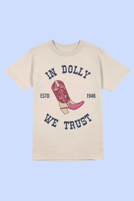 IN DOLLY WE TRUST Tee T-Shirt PLUS SIZE