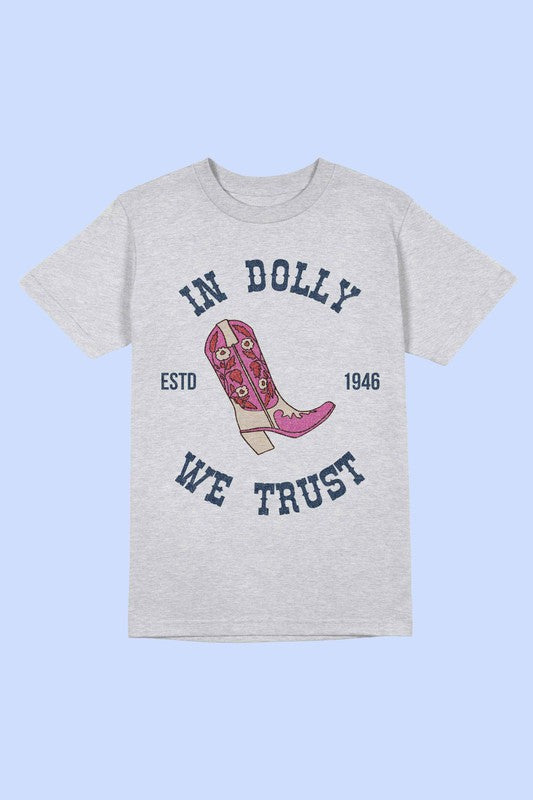 IN DOLLY WE TRUST Tee T-Shirt PLUS SIZE