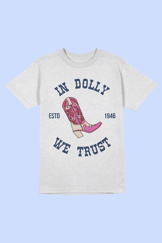 IN DOLLY WE TRUST Tee T-Shirt PLUS SIZE